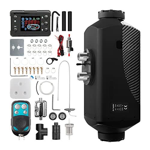 1inchome Calefacción Estacionaria 12V, Calefaccion Diesel Ajustable con Pantalla LCD, Calentador de Aire Diésel con Control Remoto, Bajo Consumo para Coche Furgoneta, Automóvil Camiones Barco Autobús