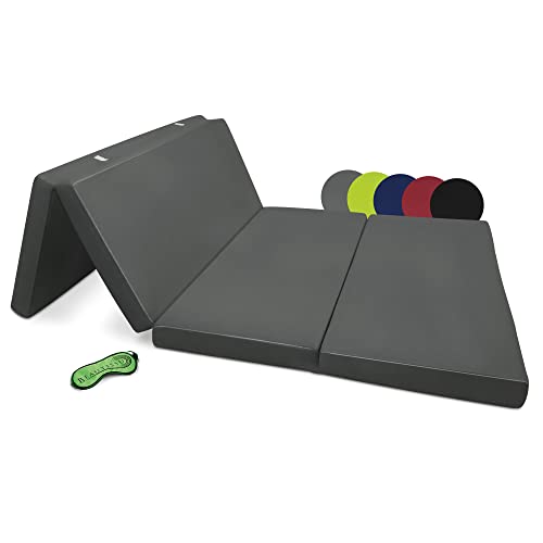 Beautissu Campix Colchón Plegable 120x195 cm – Cuna de Viaje Colchón Plegable para Invitados o el Camping – Colchón Antracita Plegable y cúbico