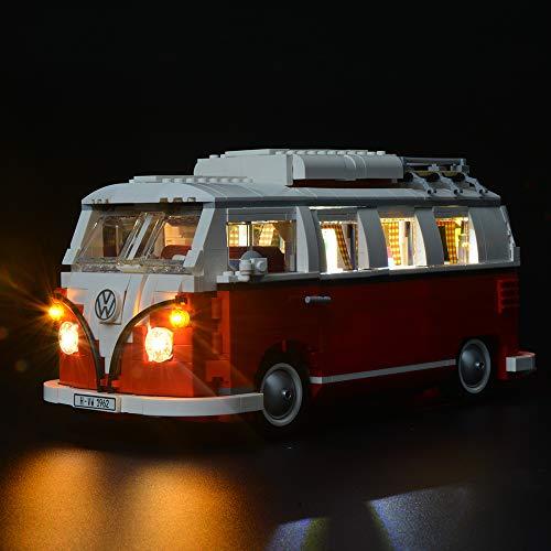 BRIKSMAX Kit de Iluminación Led para Furgoneta Volkswagen T1-Compatible con Ladrillos de Construcción Lego Modelo 10220-Juego de Legos no Incluido…