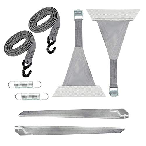 ha ba Haba Juego de tensores (8 Piezas) Gris para Saco y toldo de Cassette, fijación de Refuerzo para caravanas y autocaravanas.