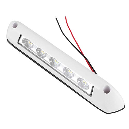 Luz LED RV, 12V/24V Luz LED RV Universal 8W Impermeable Toldo Porche Lámpara Bar Autocaravana Iluminación exterior