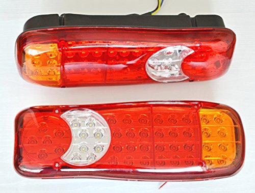 2 x 12 V recuperación luces traseras LED 12 V para autocaravana camión remolque camión chasis volquete LKW caravana 5 funciones uso universal