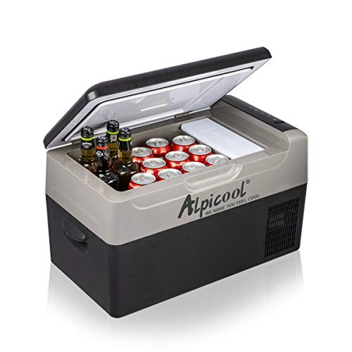 Alpicool G22 22 Litros Frigoríficos mini Nevera de Coche portátil Eléctrica Neveras de viaje congelador del automóvil 12V CC Coche Refrigerador para Hogar Aire Libre Camping