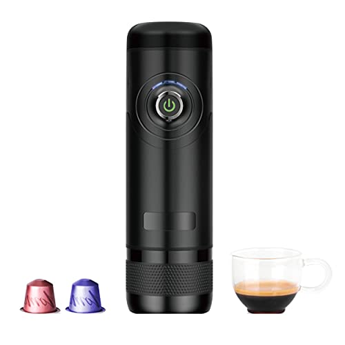 Be Smart® - Máquina de café Nespresso/L'OR portátil eléctrica de 12 V/2 A para viajes, para coche, camping, barco, senderismo, compatible con cápsulas Nespresso/L'OR