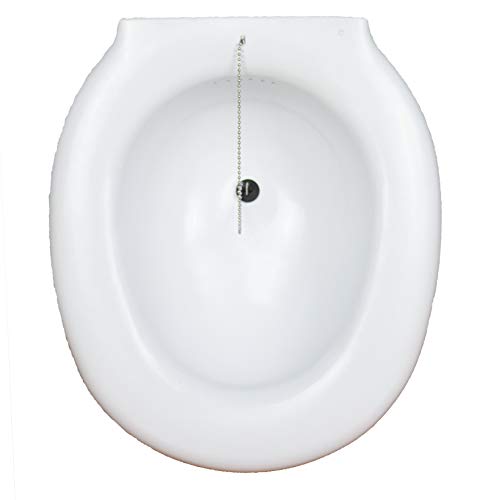 Bidé sanitario acoplable al inodoro, Plástico, 38 x 41.5 x 14 cm, Portátil, Con tapón, Universal, Bidé adaptable para WC, Bidé para inodoro, Transportable, Bidet acoplable para WC, Blanco