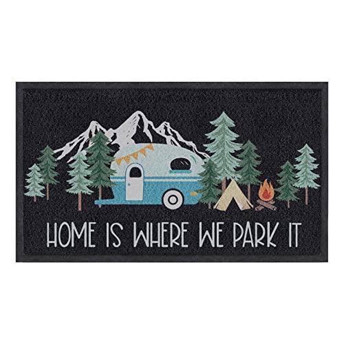 comfoyar Felpudo para Caravana Felpudos Entrada Casa, Alfombrilla Antideslizante Lavable Absorbente, Felpudo de Entrada Alfombra Exterior, Alfombras para Entradas 45 X 75 cm