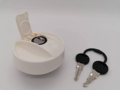 CR-MOESANCO Tapón Agua Autocaravana para Deposito Caravana o Barco con Llaves yTapa BLANCO