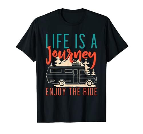 Diseño de camping para camper fresco con furgoneta de camping Camiseta