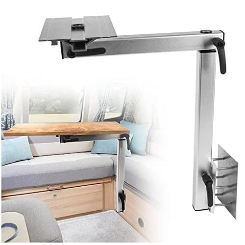 EEUK Pata Extensible Mesa Camper, Patas de Mesa Plegables para Caravana Patas de Mesa Desmontables Altura Ajustable Muebles Camper para Furgonetas Manualmente para RV, Autocaravanas y Yates