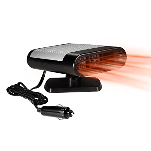 FAVOMOTO Calentador de parabrisas de coche portátil, descongelador de vehículo, ventilador de calefacción de coche, purificador de calentador de aire automático
