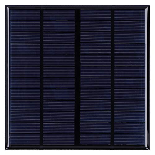 Ftvogue Panel Solar Tablero de celda, Piezas y repuestos para caravanas Instalación eléctrica de batería Cargador de celda Solar de Bricolaje Kit de Sistema Solar 3W DC12V 145 x 145 mm