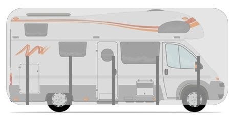 HBCOLLECTION Funda Transpirable para Autocaravana Capuchina (Largo Ancho Alto 6.00x2.40x2.60m)