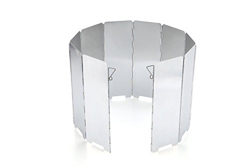 JAMSWALL 2901 Parabrisas Aluminio Plegable Aleación, Adultos Unisex, Windbreak, 24 x 8.7 x 1.5 cm