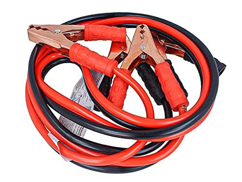Kit de cables de arranque de batería profesional, cobre 35 mm2 2000 A, para autocaravanas de rescate de emergencia, camión, 12 V y 24 V, cable de 2,5 metros de largo