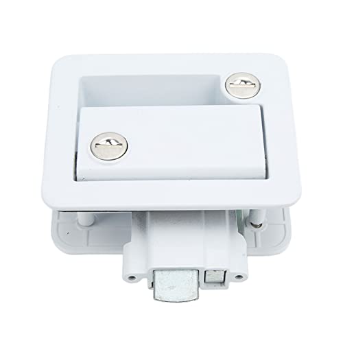 kit de cerradura de puerta electrica Cerradura for puerta de entrada de autocaravana, aleación de aluminio, RV, autocaravana, cerradura de entrada, pestillo de seguridad, cerrojo integrado, compatible