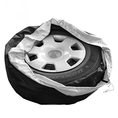 Maodom Cubierta Universal de Ruedas de Repuesto, Funda Protectora para Neumáticos recambios, Premium Funda para neumático Caso Protector Impermeable, para Remolques, SUV y Otros, 17-21 Negra