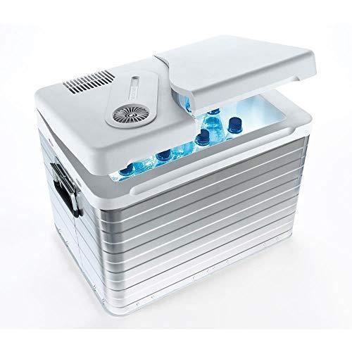 Mobicool Q40 Nevera Eléctrica Portátil, Aluminio, 39 l, mini, para coche, camión, barco y autocaravana, 12 y 230 V