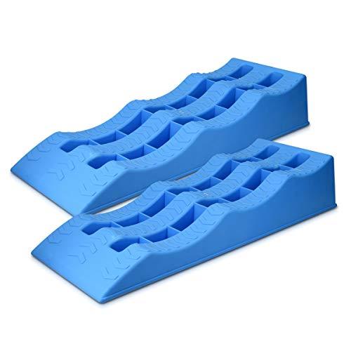 Navaris Niveladoras para Caravana - Set de 2X cuña de nivelación para Ruedas de Furgoneta Camper caravanas Coche - Soporta máximo 4 toneladas