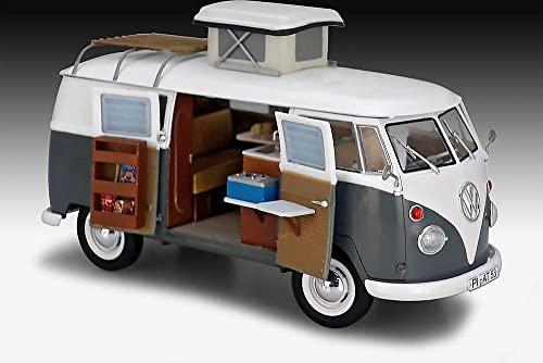 Revell RV07674 07674 VW T1 Camper Model Kit Escala 1:24, sin Pintar