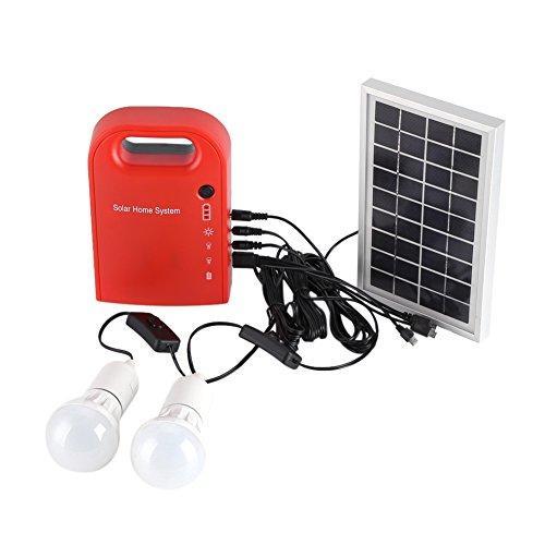 Sistemas de Iluminación Solar, Kit de Energía Solar de bajo Consumo de Energía, Ahorro de Energía de Protección Ambiental para Fallas de Energía para el Hogar para Iluminación Interior