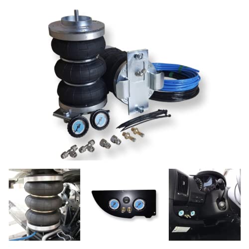SMV-Metall GmbH Suspensión de aire adicional Z6 para autocaravana, incluye panel de manómetro específico para Fiat Ducato/Peugeot Boxer/Citroen Jumper (tipo 250) a partir de 07/2006-hoy