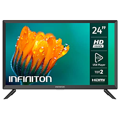 Televisor INFINITON INTV-24N33C - LED, 24", HD Ready. HDMI, USB, 400 CMP, Especial Caravanas 12V