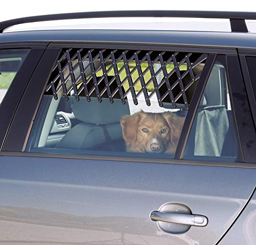 TRIXIE Rejilla Ventilación para Coche, 30-110 cm, Negro, Perro