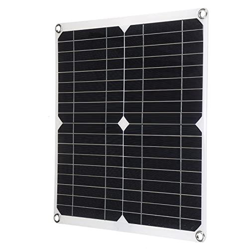 WLKINF 25W * 2 Kit Solar 2 en 1 Componentes del Sistema fotovoltaico Carga de teléfono móvil al Aire Libre Panel de energía Solar Caravana RV Barco Banco de energía