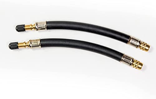 2 unidades de extensión de válvula para scooter eléctrico, bicicleta, scooter, coche, camión, autobús, autocaravana, remolque, etc.,180 mm,válvula de coche; adaptador; válvula de neumático