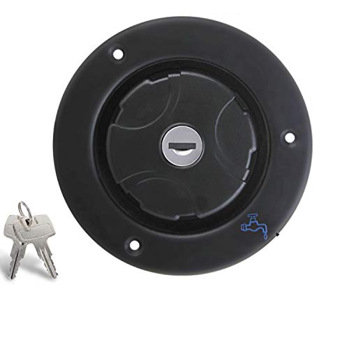 accesorios para autocaravanas Llenador del sistema de agua for caravanas con 2 tapones for llaves Accesorios for barcos Zócalo for yates Caravanas Llenador del sistema de agua ( Color : 3920-BK )