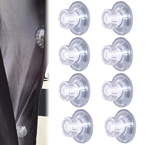 ALNIYATX Limpets para toldo de Caravana, de Alto Agarre, Kit de Almohadilla de fijación Transparente de plástico Apto toldo Lateral de Autocaravana, Accesorios Caravana, Furgoneta (8 Unidades)