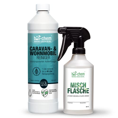 Bio-Chem Limpiador concentrado para caravanas y autocaravanas | 1000ml | Para autocaravanas, caravanas, toldos, removedor de rayas de lluivia