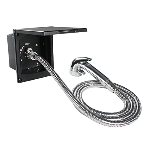 BITSYZ RV Kit de Caja de Ducha Exterior Negro for Caravana RV Autocaravana (Color : Shower 150cm Hose, Size : 1)