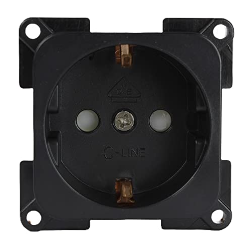 C-Line Presto Inprojal CBE Enchufe Schuko 220/230 V para autocaravana, color negro