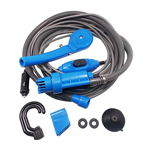 Cipliko Ducha al Aire Libre para Acampar | Bomba de Ducha eléctrica para Campamento al Aire Libre de 12 V | Duchas portátiles para Acampar Equipos para Acampar, Accesorios para autocaravanas