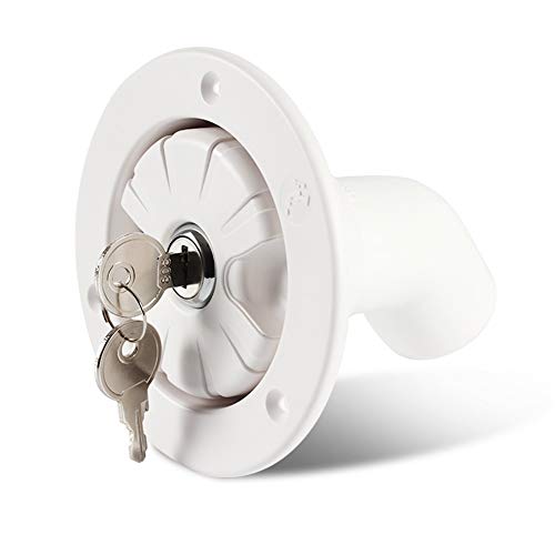 Entrada De Agua De Rv, Clveshje Tapa De Entrada De Agua Por Gravedad Bloqueable Con Accesorios De Entrada De Gravedad Roscada De Bloqueo Para Caravana Autocaravana Barco Rv
