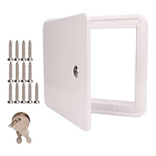Escotilla de Cable de Alimentación, Cerradura de Escotilla de Cable Eléctrico con Llave para Caravana, Barco, Caravana, Remolque, Autocaravana