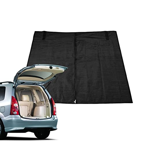 Facynde Mosquitera para puerta trasera de coche, protección solar, protección contra moscas, para camping, pesca, autocaravana