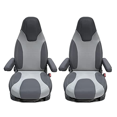 Fundas para Asientos Capitán Autocaravana Fiat Ducato, Boxer, Jumper, Mod. Rudi