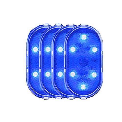HUKSXZ Panel de luz LED para Techo Interior de Coche Blanco para Autocaravana, Caravana, Caravana, Barcos Marinos, Cabina de Armario de Techo de Cocina (Color : Blue A, Size : 5.3CMX2.7CM)