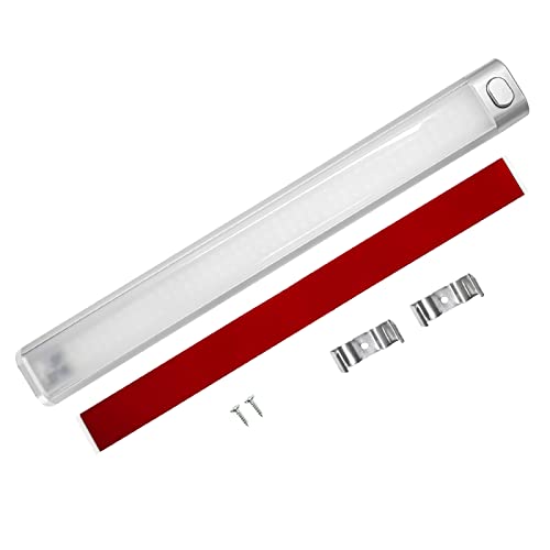 Intckwan Plafon Led 12v Autocaravana, Luz Led 12v, Tira Led 12v, 12V Interior Lampara, 6000K Blanca, Luces LED Coche para RV Caravana Camper Furgoneta Barco Techo Camión(1 Piezas)