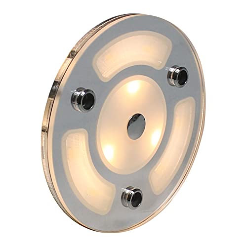 LIANGMEI Qingqing Store Lámpara de techo (12 V, 24 V, regulable, con luz LED de contactoultrafina, 3 W, ajuste para autocaravanas, autocaravanas y barcos, mini sección (color: blanco y blanco