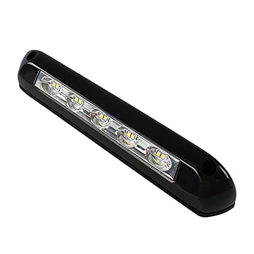 LMMY 1 LED 2V/24V RV Toldo Porche luz Impermeable Autocaravana Caravana Interior lámparas de Pared Barra de luz RV Lámpara Exterior del Remolque de Camper Camper (Color : Silver)