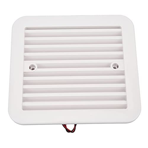 Longzhuo Ventilador de ventilación RV, ABS 12V 0.2A Ventilación silenciosa unidireccional Escape Caravana Accesorios para autocaravanas