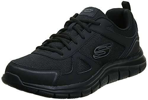 Skechers Track Scloric, Zapatillas Hombre, Negro, 44 EU