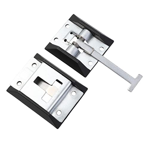 Soporte estilo T de acero inoxidable para puerta de entrada, universal, para remolque, carga, autocaravana, puerta, gancho de aire, accesorios de camión