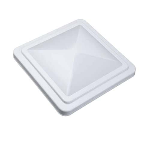 TOTMOX Cubierta de ventilación de ventana de techo de coche RV de 14 x 14 pulgadas, cubierta de ventilación de repuesto resistente a impactos para autocaravana, remolque, caravana (negro)