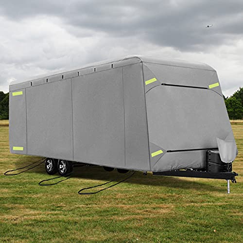 VEVOR Funda Protectora para Caravana 35'-38' Cubierta de Tela de Caravana 1176 x 260 x 265 cm Funda Caravana Automóvil 6,6kg Resistente al Viento y a Intemperie, Anti-UV con 4 Capas de Tela para Viaje