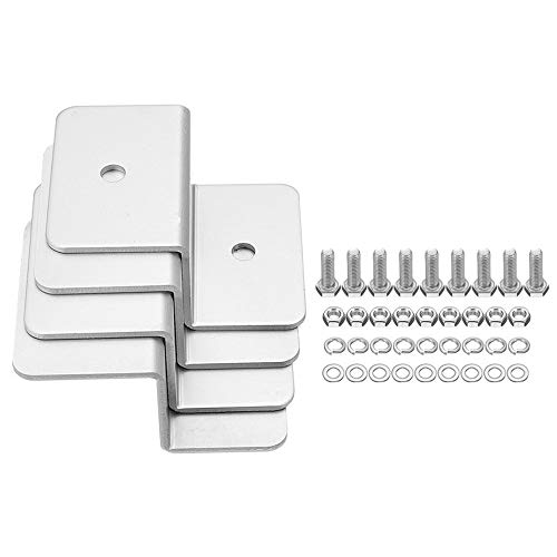 Wchaoen 4 piezas ZB-04 Montaje en panel solar Soportes Z Kit de herramientas de aleación de aluminio for autocaravanas y yates Accesorios para herramientas