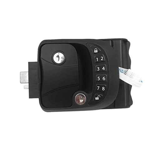 YILKAL Cerradura De Puerta De Entrada Sin Llave RV, Cerradura Remota For Caravana, Compatible con Camper RV, Caravana, Remolque, Barco, Autocaravana, Pestillo De Manija De Puerta